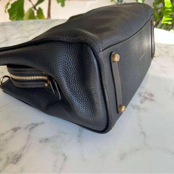 Coach Rogue Bag 39 in Black Glovetanned Pebble Leather Brass C5863 XL Satchel - Picture 8 of 16